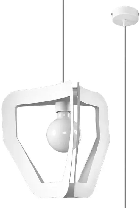 Biała minimalistyczna lampa wisząca - EXX234 Murowis 3X