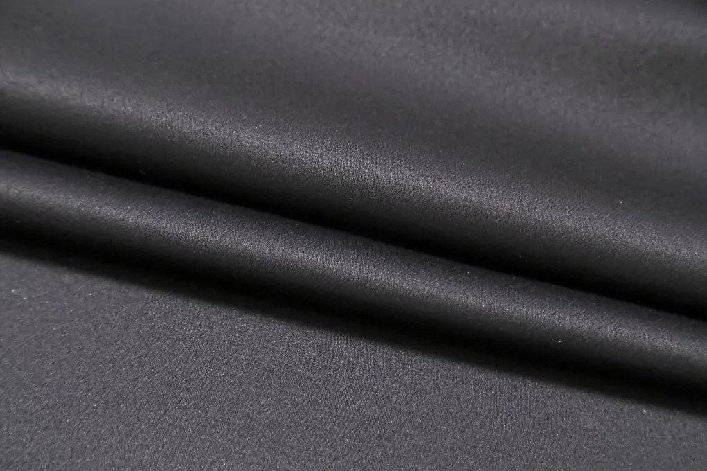 Zasłona OXFORD LIGHT 140x250 cm, czarna Zawieszanie: Taśma z wiązaniami