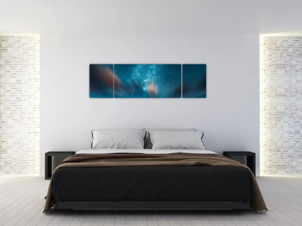 Obraz niebieskiej drogi mlecznej (170x50 cm)