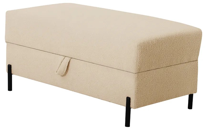 Podnóżek Tymon 100 × 50 cm Kremowy