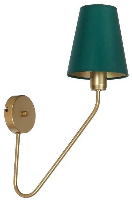 Zielono-mosiężny kinkiet glamour - 8X K425 G5-N74