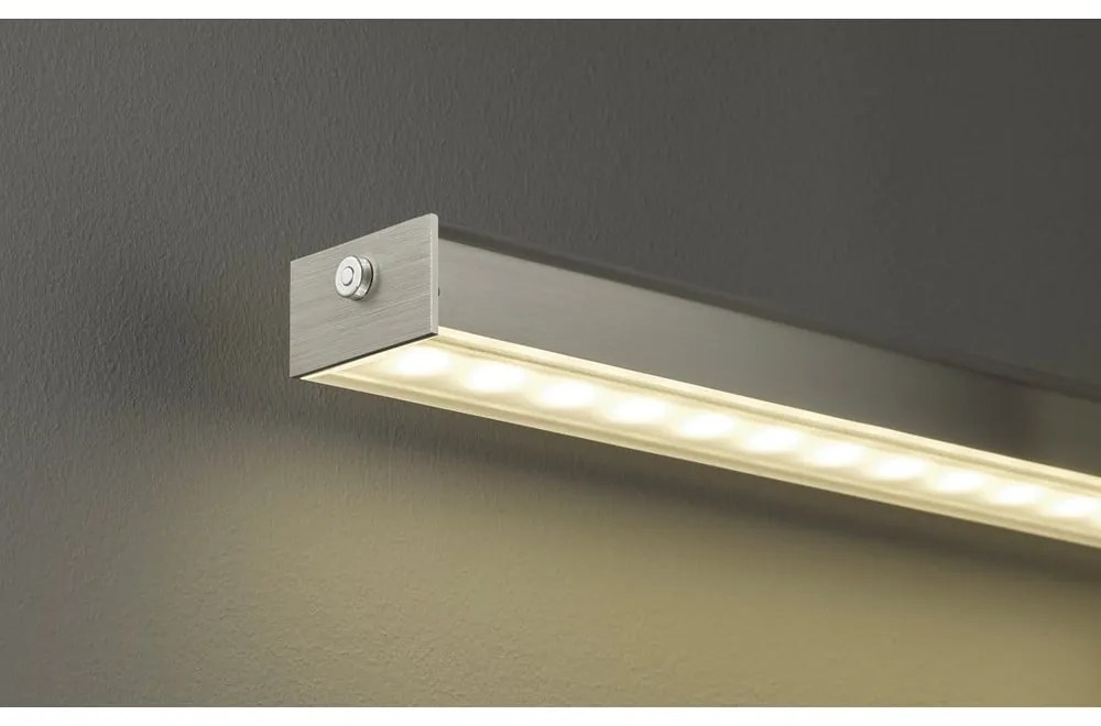 Metalowa lampa wisząca LED ze ściemniaczem w kolorze srebra Vitan – Fischer & Honsel