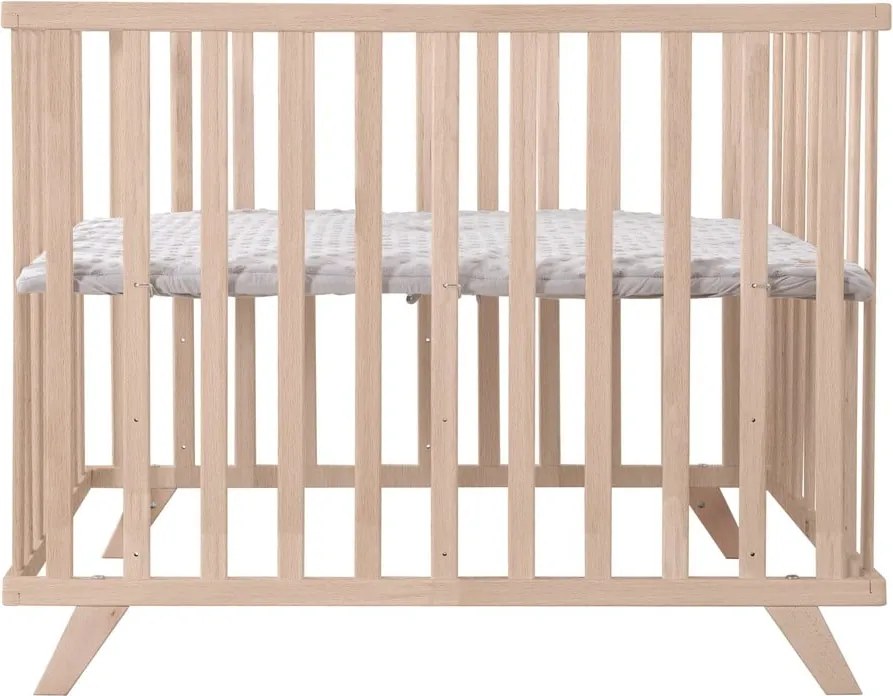 Kojec dla dzieci z litego drewna bukowego z regulowaną wysokością w naturalnym kolorze 75x100 cm Lil Planet – Roba