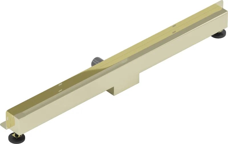 Mexen Flat Wall odpływ liniowy ścienny 2w1 100 cm, złoty - 1530100