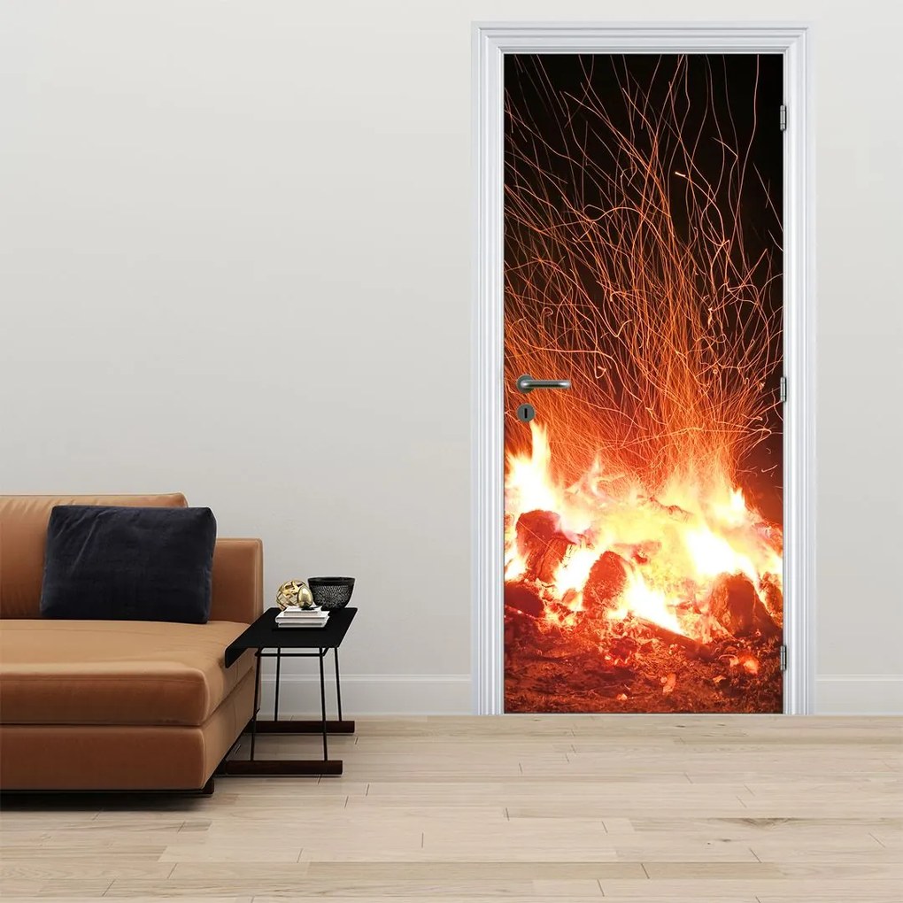 Fototapeta na drzwi - Ogień (95x205cm)