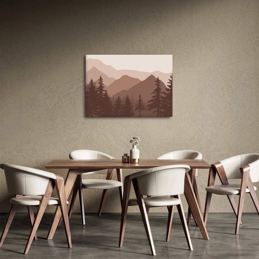 Obraz - Góry Brunatne N⁰2 (70x50 cm)