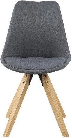 Skandynawskie krzesło na drewnianych nogach Dima dark grey