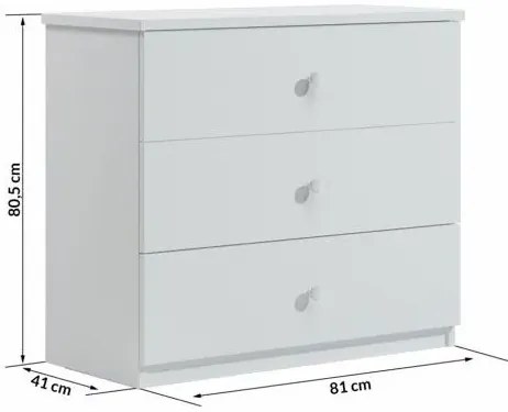 Komoda dla dziecka z szufladami mix F5-R02