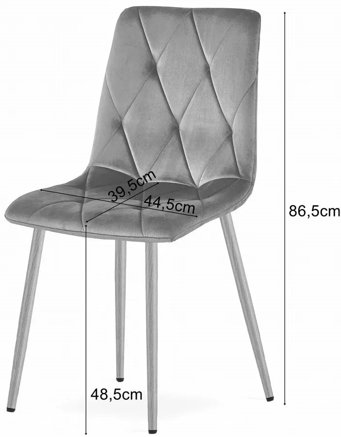 Tanie granatowe krzesło do jadalni C8-G04