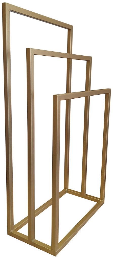 Stojak na ręczniki wieszak złoty LOFT 20mm