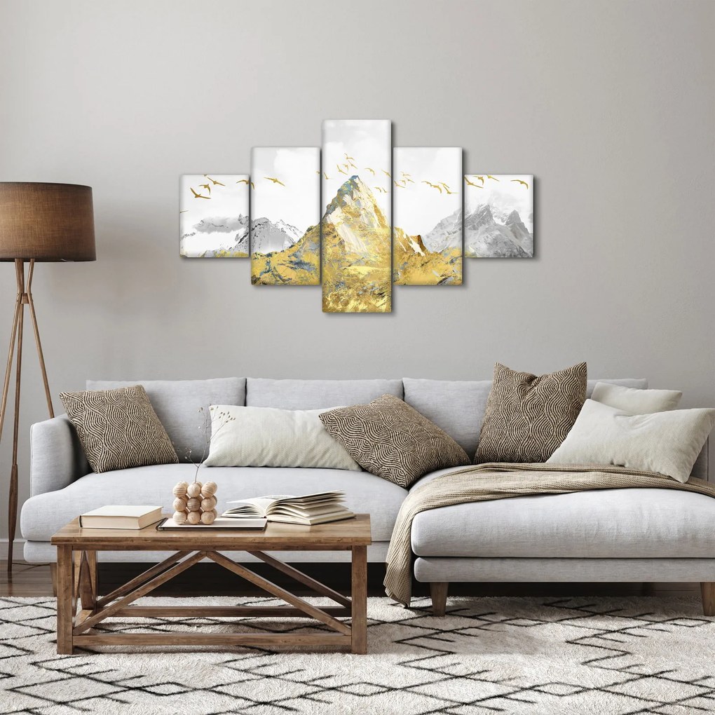 Obraz - Złota góra (125x70 cm)