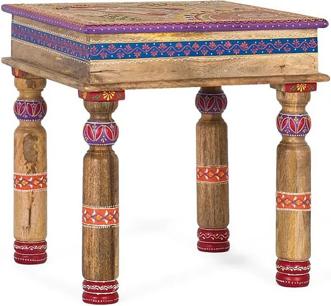 Podstawa stołu wykonana z manguieru ze szczegółowymi detalami w części głównej