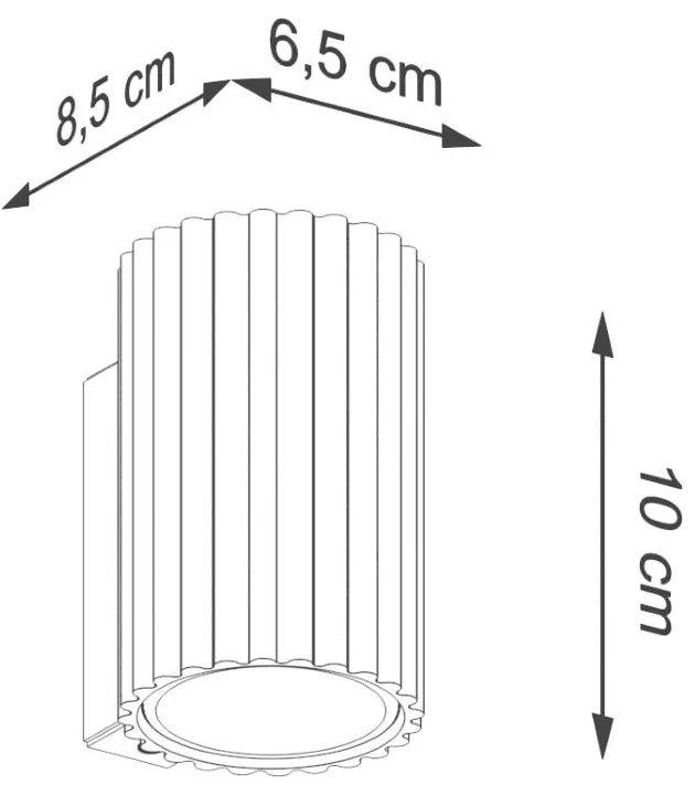 Biały kinkiet Gleam – Nice Lamps