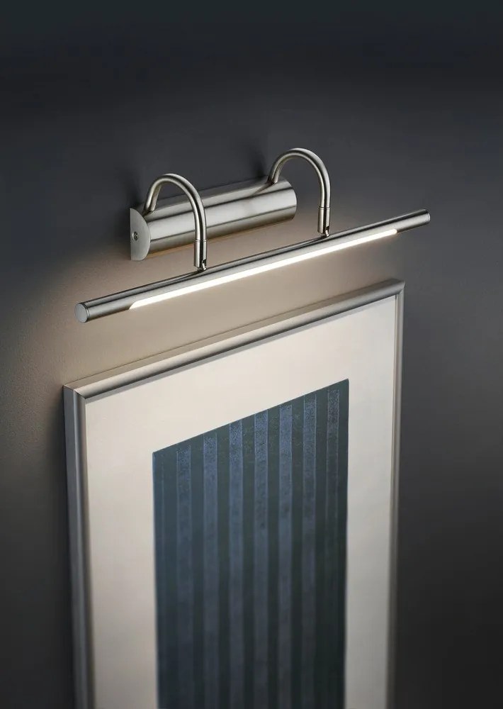 Kinkiet LED w kolorze srebra Cuadro – Trio