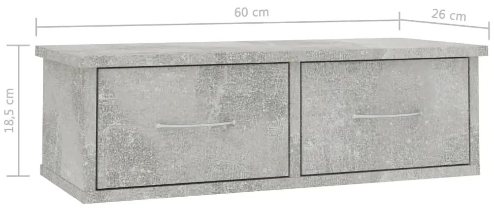 Półka ścienna z szufladami G1-B20