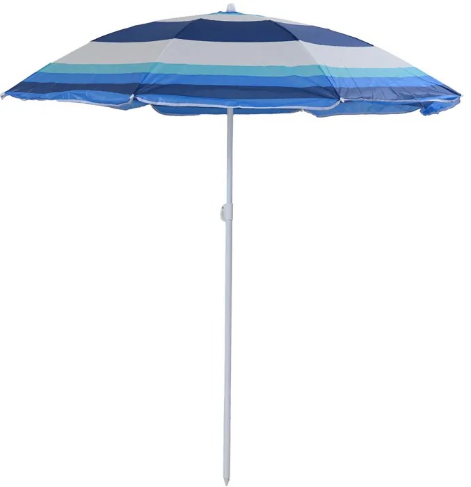 Parasolka BLUE STRIPES 180 cm, niebieska