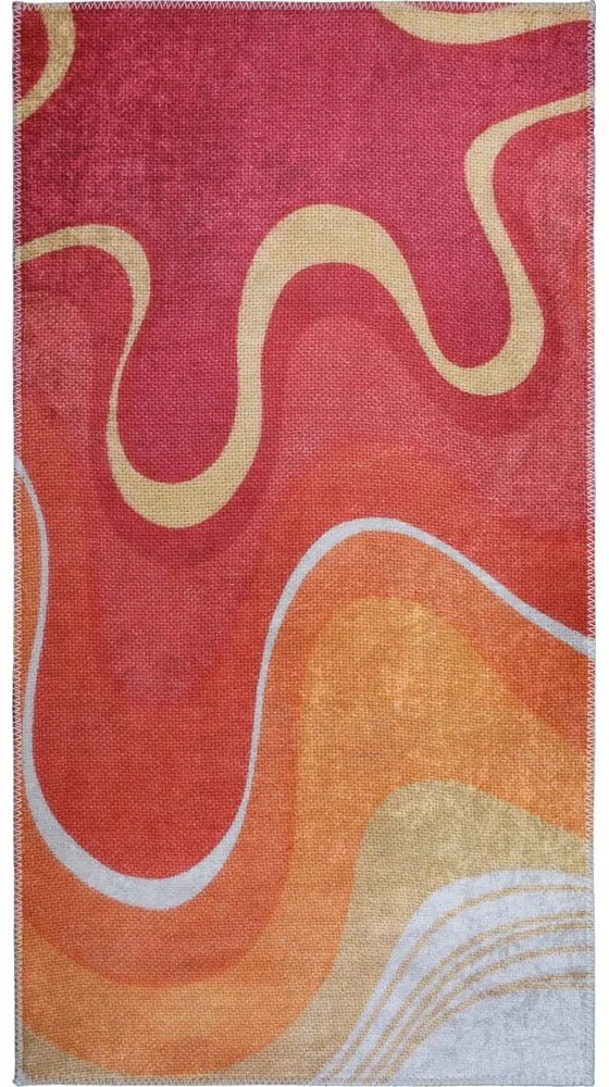 Czerwono-pomarańczowy dywan odpowiedni do prania 60x100 cm Colors of Joy – Vitaus