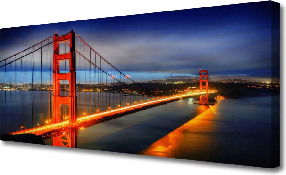 Obraz na płótnie Konstrukcja Stalowego Mostu