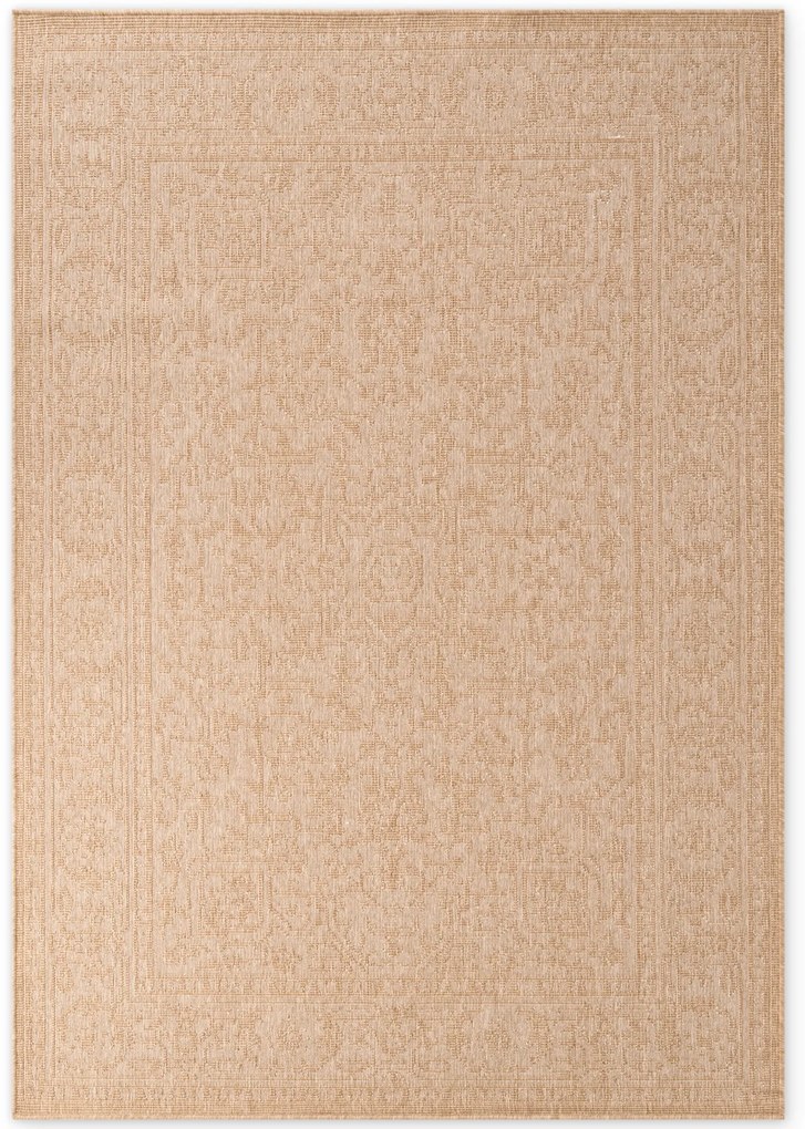 Dywan zewnętrzny dwustronny Duet beżowo-kremowy 120 cm x 170 cm
