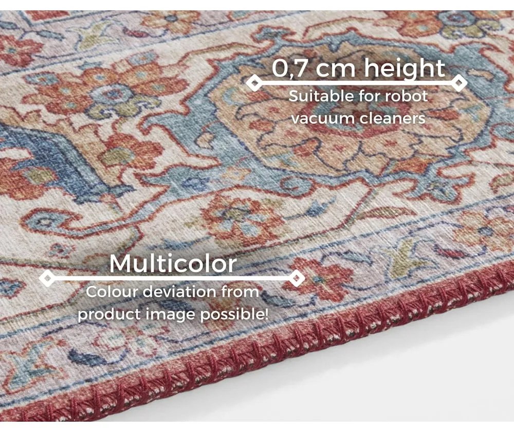 Jasnoczerwony dywan Nouristan Sylla, 80x150 cm