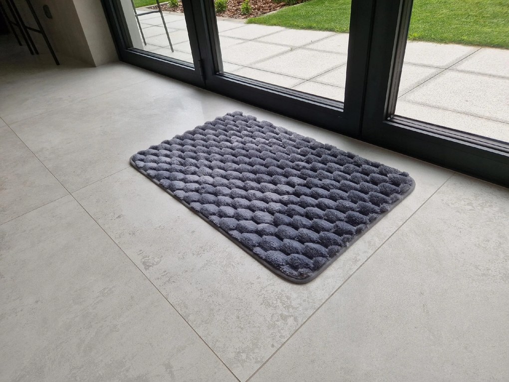 Dywanik antypoślizgowy Granatowy 50x80 cm Dekoracyjny gumowy Uniwersalny