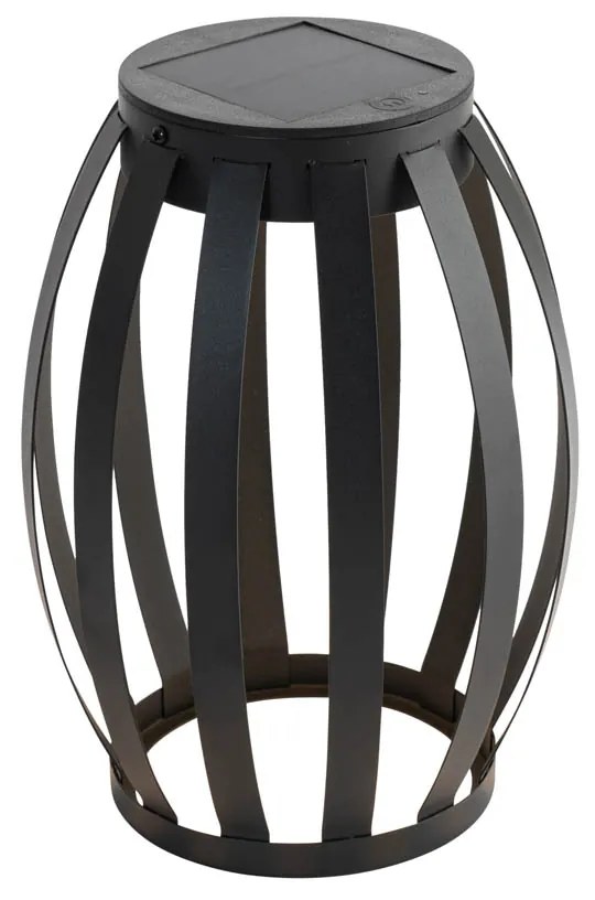 Lampa stołowa zewnętrzna czarna z 3-stopniowym ściemniaczem, zasilana energią słoneczną i akumulatorowa - Sheldon