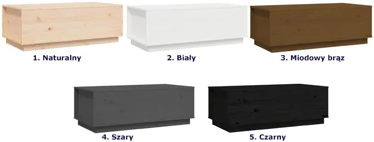 Naturalna drewniana ława ze schowkiem A2-A39