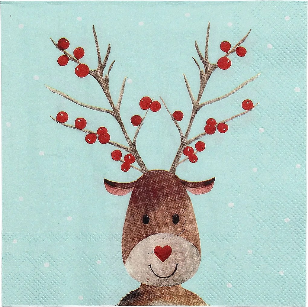 Serwetki świąteczne Reindeer Dots 20 szt.