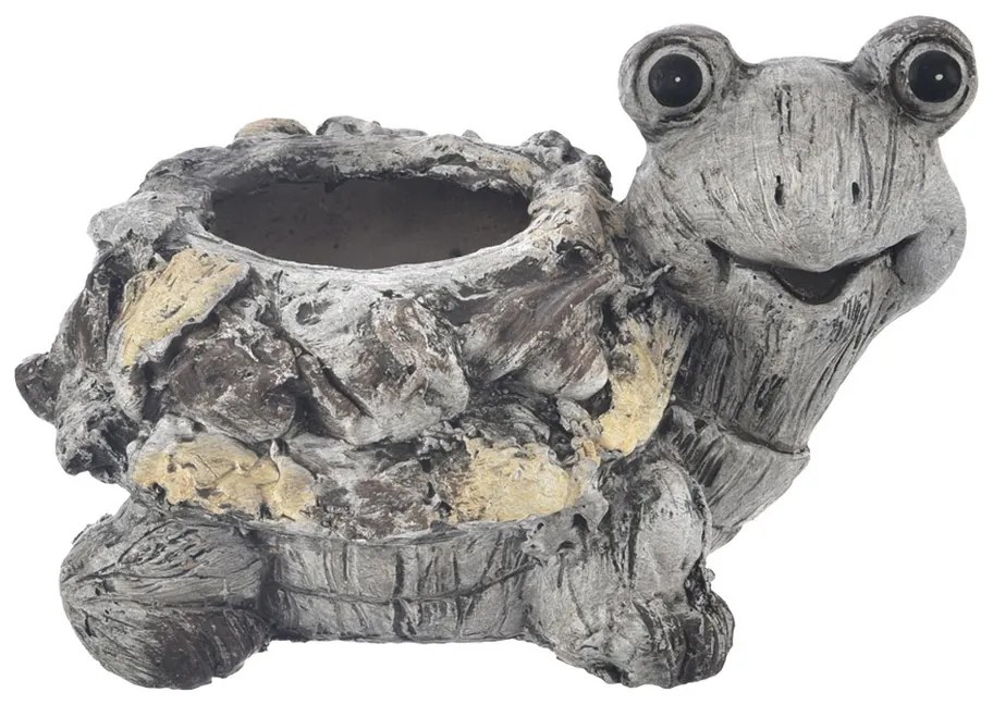 InDecor Ceramiczna doniczka żółw Ebi, 32 x 25 x 21cm