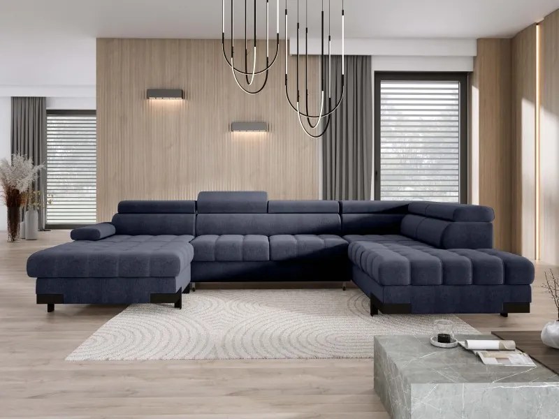 Narożnik SELVA XL Prawostronny z funkcją spania i pojemnikiem AUSTIN 15 WERSAL