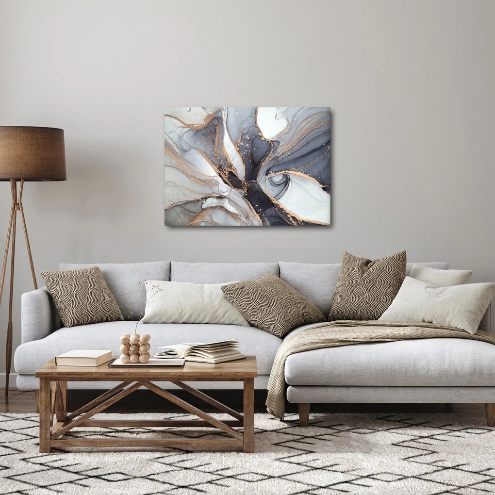 Obraz - Szary marmur (70x50 cm)