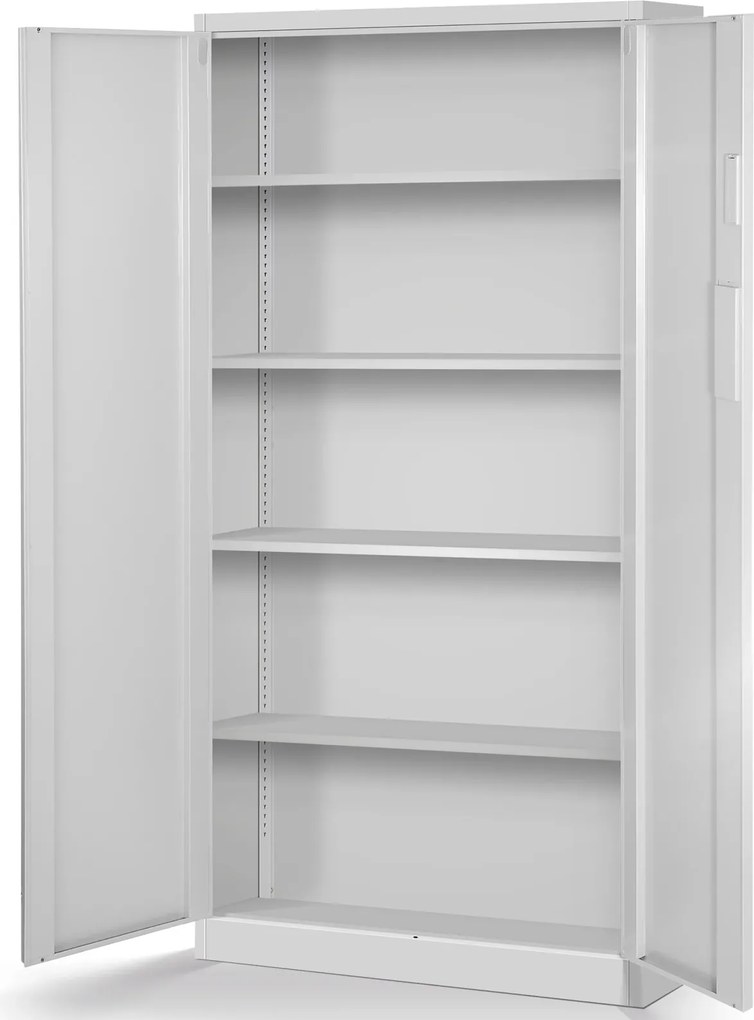 Szafa biurowa na akta otwierana na szyfr 90x40x185 cm Daniel szara