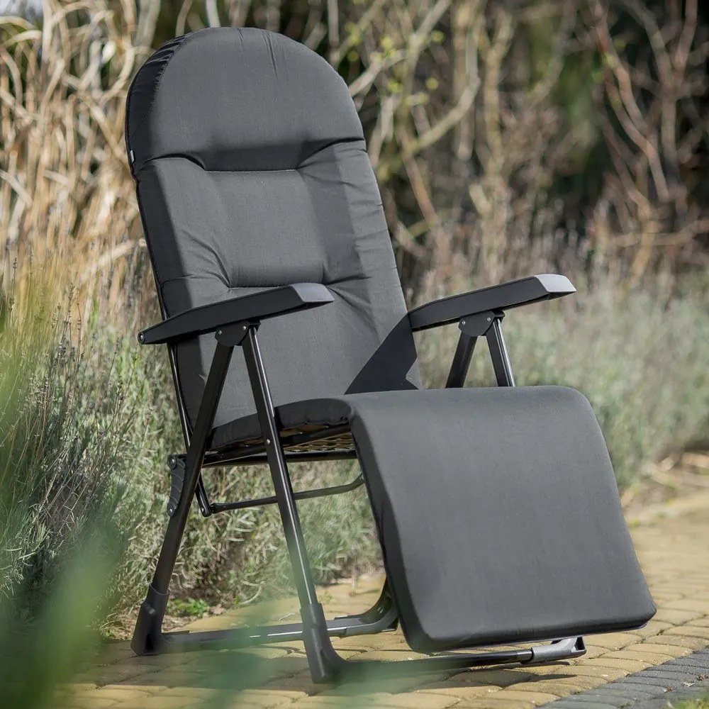 Fotel ogrodowy z podnóżkiem Galaxy Plus D002-06PB PATIO