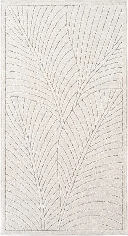 Dywan uniwersalny Nova 3D Liść kremowy 80 cm x 250 cm