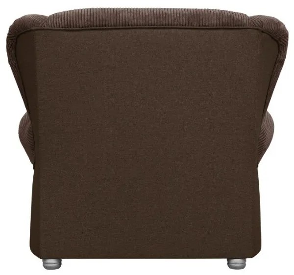 Ciemnobrązowy sztruksowy szezlong Lord – Ropez