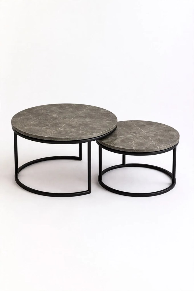 Zestaw 2 stolików pomocniczych Samis