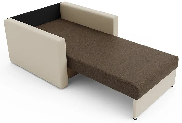 Sofa amerykanka brązowy + beż - Idra 3X