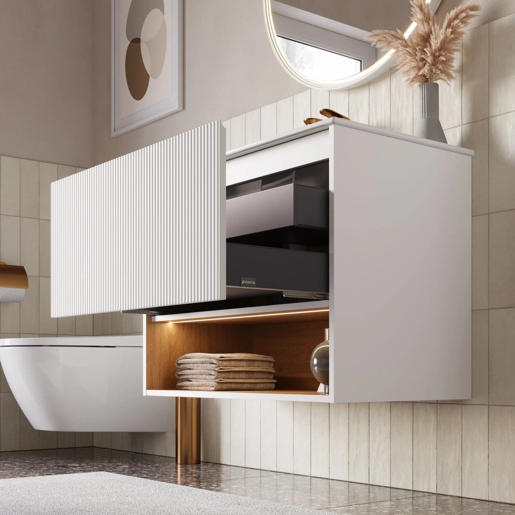 Zestaw mebli łazienkowych BELDIVO 80 cm z umywalką ceramiczną