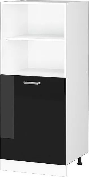 Szafka kuchenna czarny wysoki połysk 60x57x143 r-line