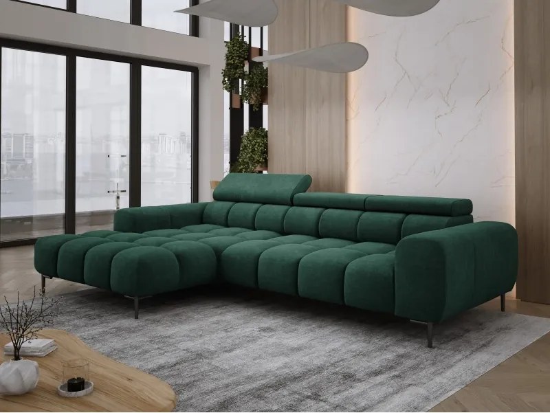 Narożnik PLAZA MINI Lewostronny w tkaninie CLOUD 39 WERSAL