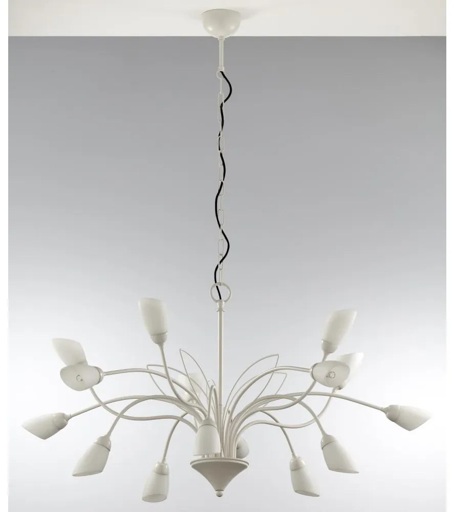 Jupiter 2062 - Żyrandol na łańcuchu GLORIOSA 15xG9/14W/230V kremowy