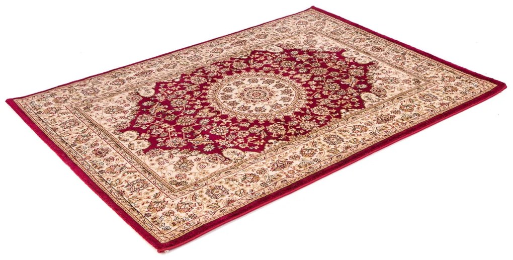 Dywan klasyczny Venezia Ornament Kremowo Czerwony  250 cm x 350 cm