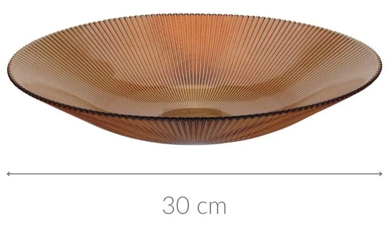 Prążkowana misa AMBER, Ø 30 cm