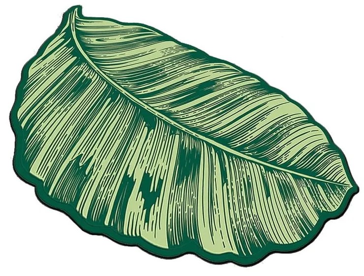 Zielony dywanik łazienkowy 60x100 cm Sheet – Foutastic