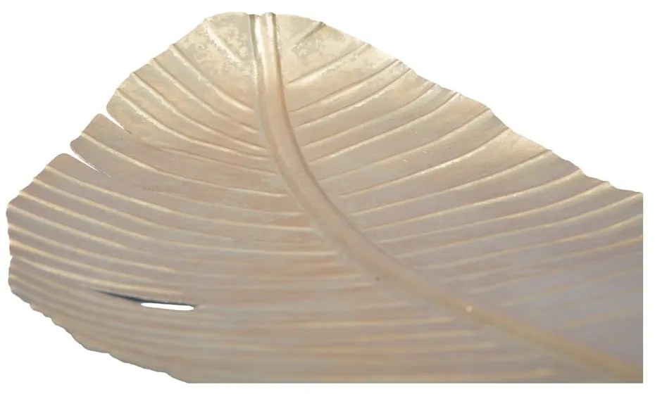 Dekoracja w złotym kolorze Mauro Ferretti Leaf, 55,5x18 cm