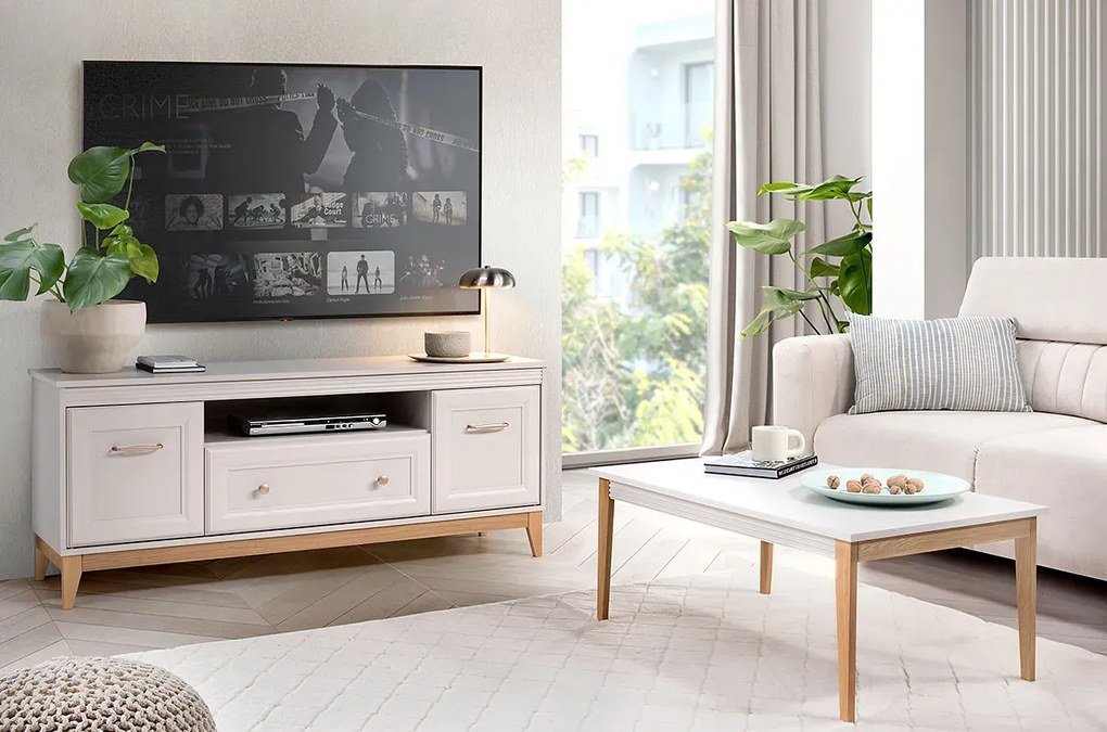 Kaszmirowa skandynawska szafka nocna W1-L68