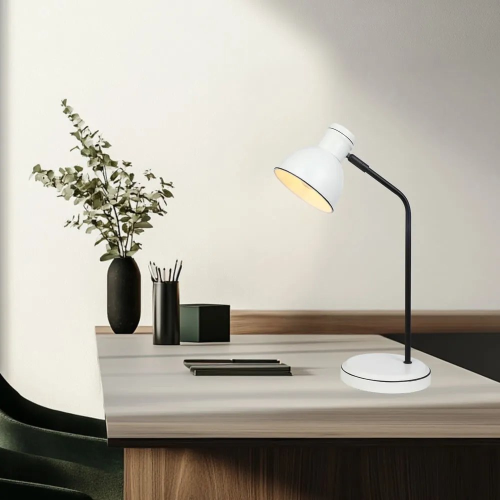 Lampa stołowa z metalowym kloszem (wysokość 41 cm) Zumba – Candellux Lighting