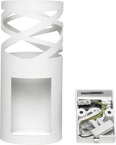 Designerska lampa ścienna biała - Arre