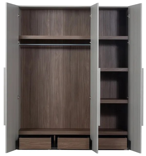 Szara szafa modułowa 165x210 cm Rens – WOOOD