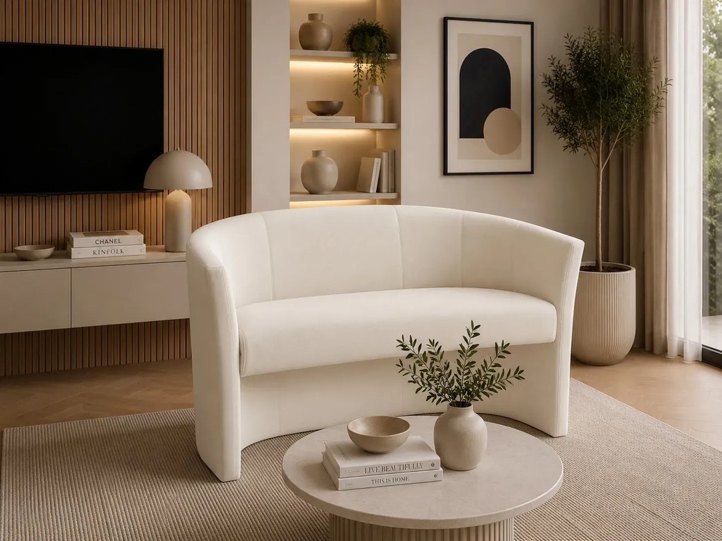 Sofa CLUB tapicerowana : Kolor tkaniny - VELVET - MG50, Typ tkaniny - Velvet